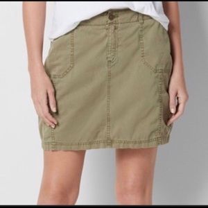 LOFT Army Green Cargo skirt